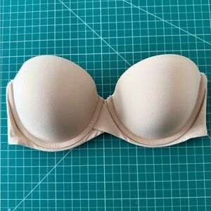 Maidenform Beige Strapless Bandeau